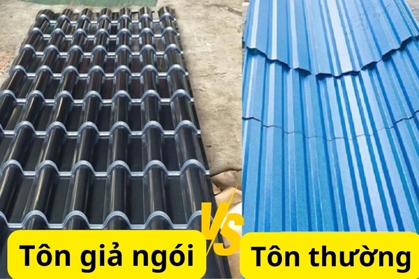So sánh tôn giả ngói và tôn thường chi tiết