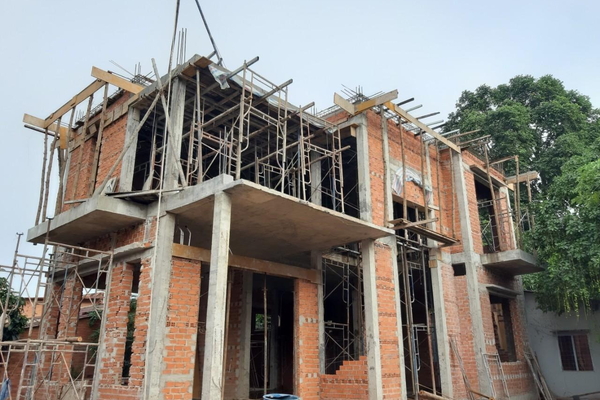 Giá xây thô nhà 2 tầng hết bao nhiêu tiền
