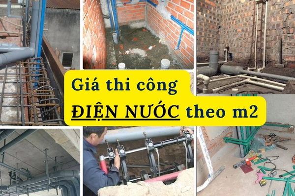 Đơn giá thi công lắp đặt điện nước trọn gói tính theo m2