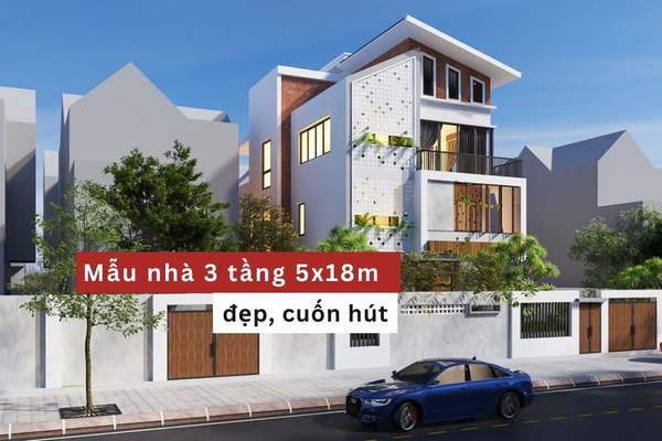 Top 33 mẫu nhà 5x18m 3 tầng đẹp cực hút mắt