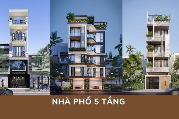 BST Mẫu thiết kế nhà phố 5 tầng được yêu thích nhất năm 2024