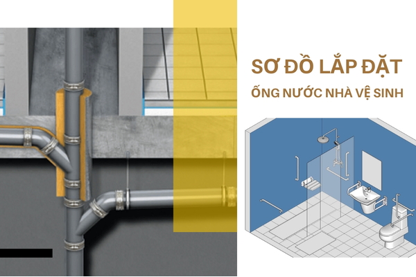Sơ đồ lắp đặt ống nước nhà vệ sinh & nguyên tắc thiết kế