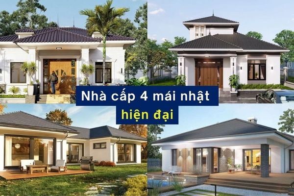 35 Mẫu nhà cấp 4 mái nhật hiện đại HOT nhất 2024