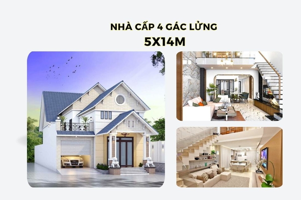 Điều gì khiến mẫu nhà cấp 4 gác lửng 5x14m vẫn giữ sức hút cho đến hiện tại?