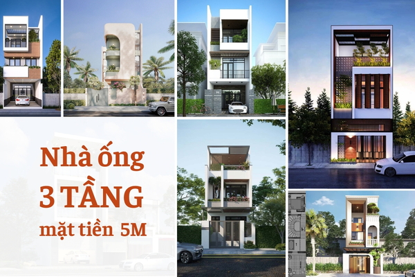 TOP 55+ mẫu nhà ống đẹp 3 tầng 5m mặt tiền thịnh hành nhất