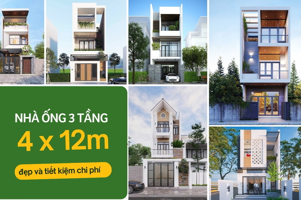 TOP 55+ mẫu nhà ống 3 tầng 4x12m đẹp tiết kiệm chi phí