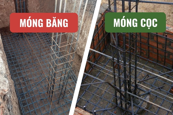 So sánh móng băng và móng cọc: Ưu nhược điểm, chi phí