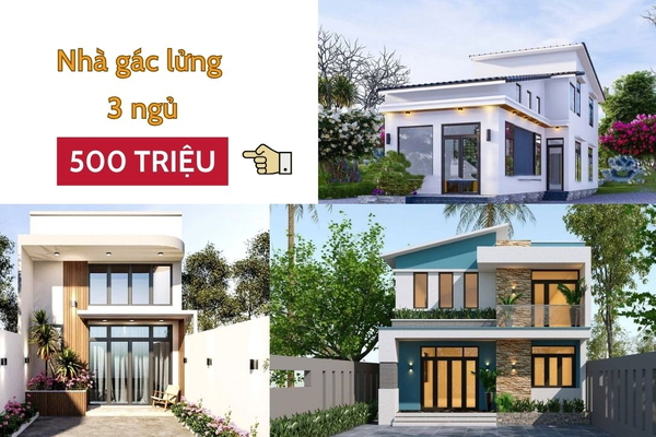Mê mẩn với những mẫu nhà gác lửng 3 phòng ngủ 500 triệu cực tiện nghi