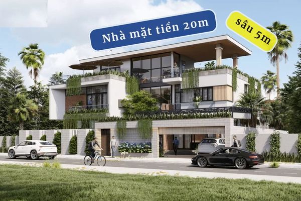 30 thiết kế nhà mặt tiền 20m sâu 5m được ưa chuộng nhất hiện nay