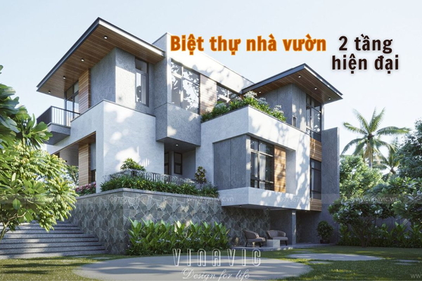 BST Biệt thự nhà vườn 2 tầng hiện đại hút TRIỆU VIEW