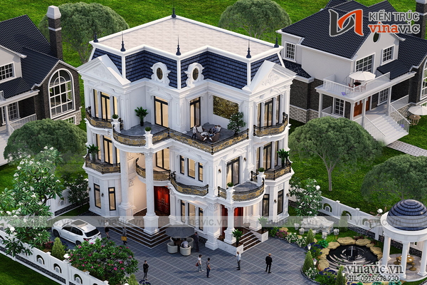 45+Thiết Kế Biệt Thự Nhà Vườn Kiểu Pháp Đẹp, Sang 2024