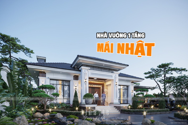 Mê mẩn với 55 mẫu nhà vuông mái nhật 1 tầng đẹp khó cưỡng