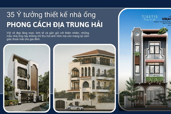 35 Ý tưởng thiết kế nhà ống phong cách Địa Trung Hải sang trọng