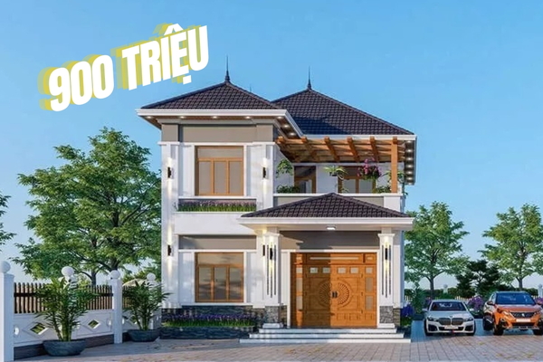 Điểm danh những mẫu nhà 2 tầng 900 TRIỆU đẹp hot nhất hiện nay