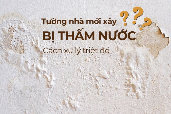 Cách xử lý tường nhà mới xây bị thấm nước hiệu quả