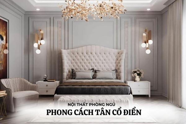 BST Thiết kế nội thất phòng ngủ tân cổ điển được yêu thích nhất 2025