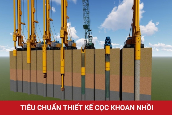 Tiêu chuẩn thiết kế cọc khoan nhồi: Quy trình thi công và nghiệm thu
