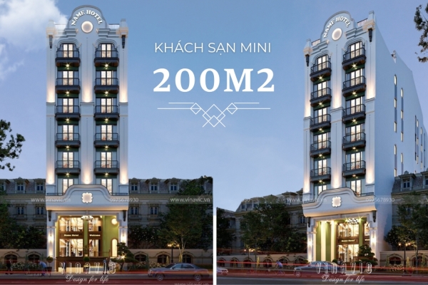 Những mẫu Thiết Kế Khách Sạn Mini 200m2 đẹp ấn Tượng