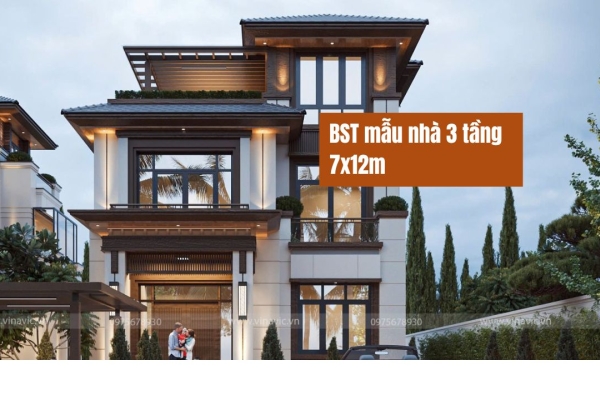 39 Ý tưởng thiết kế nhà 3 tầng 7x12m đẹp được tìm kiếm nhiều nhất