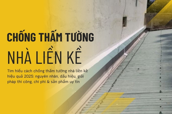 7 Cách chống thấm tường nhà liền kề hiệu quả nhất hiện nay