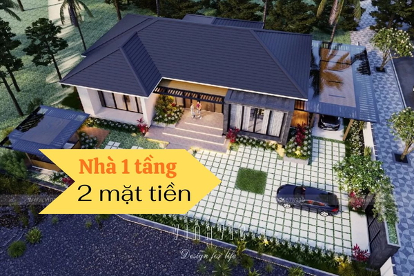 Nhà 2 mặt tiền 1 tầng - Tìm hiểu chi phí và thiết kế tối ưu cho gia đình bạn.
