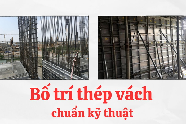 Hướng dẫn cách bố trí thép vách tầng hầm, thang máy chuẩn kỹ thuật
