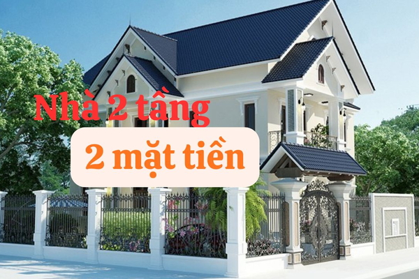 BST 55+ Mẫu Biệt Thự 2 Tầng 2 Mặt Tiền Đẹp Sang Trọng, Đẳng Cấp
