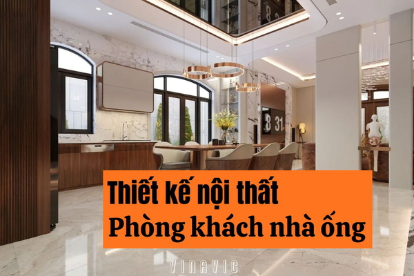 Ý tưởng Thiết Kế Nội Thất Phòng Khách Nhà Ống xanh mát đầy ánh sáng