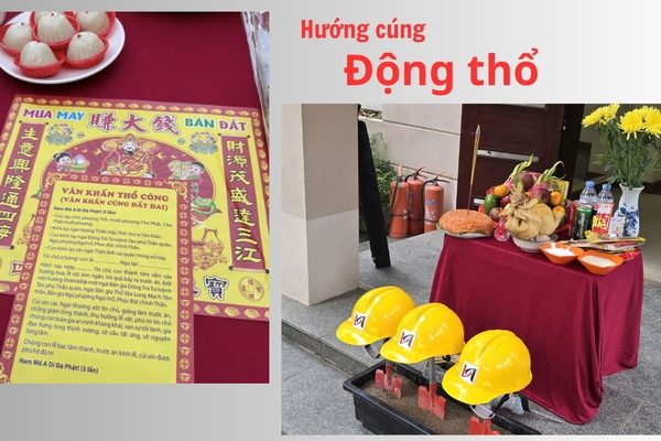 Phương vị và hướng cúng động thổ chuẩn phong thủy