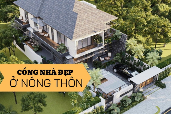 55 Mẫu Cổng Nhà Đẹp Ở Nông Thôn Khiến Ai Cũng Muốn Xây Ngay!