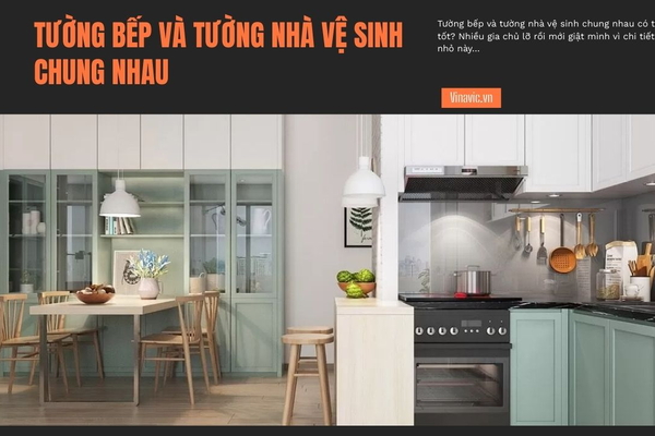 Tường bếp và tường nhà vệ sinh chung nhau có lỗi phong thủy không?