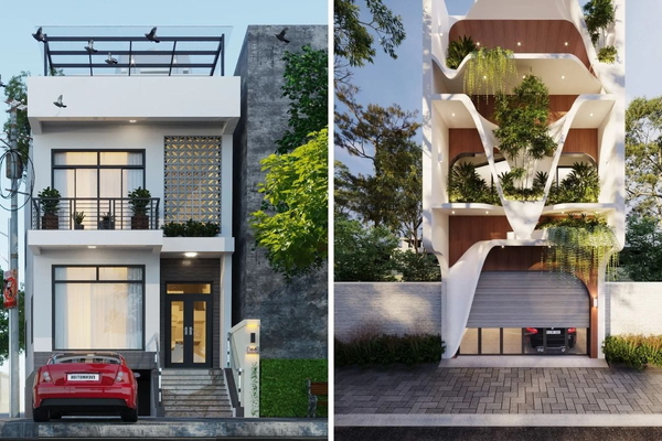 Đất 5x20 mẫu nhà có tầng hầm chìm xây đẹp & tối ưu chi phí?