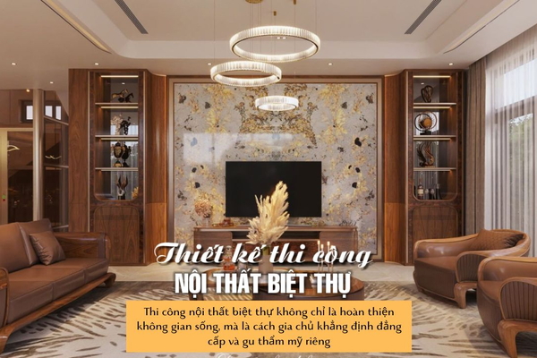 Thi Công Nội Thất Biệt Thự Cao Cấp | Hoàn Thiện Đúng Thiết Kế – Chuẩn Luxury