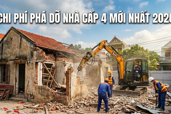 Bóc Tách Chi Phí Phá Nhà Cấp 4 2026: Chủ Nhà Cần Biết Trước Khi Xây Nhà Mới