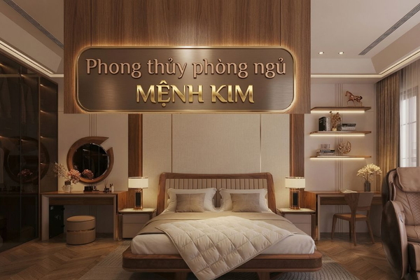 Phòng ngủ cho người mệnh Kim: Tránh ngay 9 đại kỵ