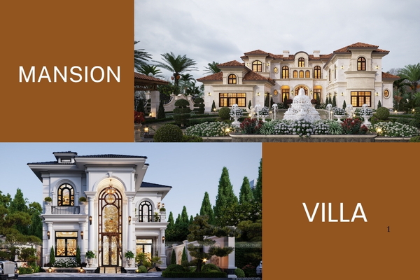 Mansion là gì? Phân biệt Villa và Mansion theo tiêu chuẩn kiến trúc