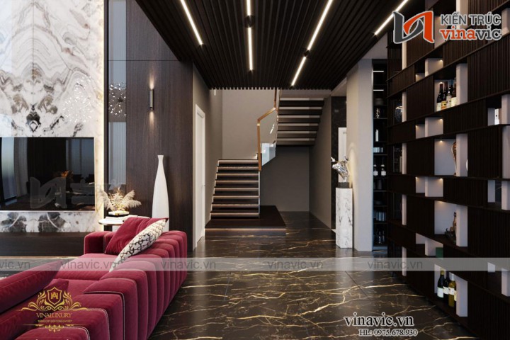 Thiết kế Villa 3 tầng hiện đại ở Chương Mỹ - Hà Nội BT2016