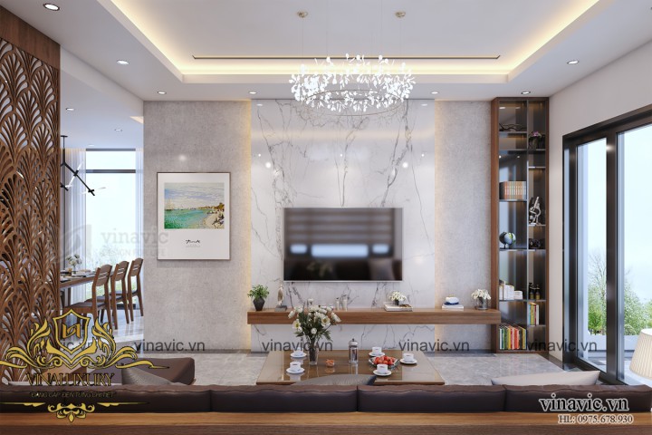 Thiết kế nội thất đẹp phong cách hiện đại sang trọng ở Nghệ An NT2010