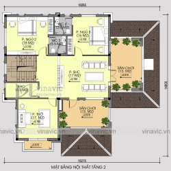 Nhà vuông 300m2 3 phòng ngủ 2 tầng mặt tiền 15m ở Sơn La BT1901