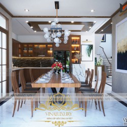 Thiết kế nội thất phong cách hiện đại sang trọng cho biệt thự ở Yên Bái NT2016