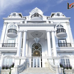 Villa 3 tầng tân cổ điển ở Thung Nai Hòa Bình