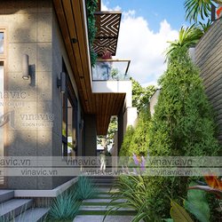 Biệt thự nhà vườn hiện đại 3 tầng ở Sơn La BT2101