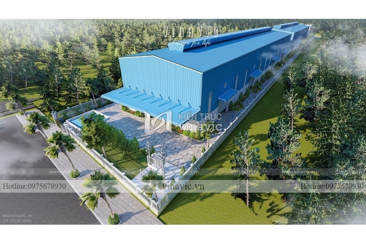 Thiết kế tòa nhà văn phòng điều hành phong cách Neo classic 675m2 BT2304