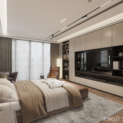 Thiết kế nội thất biệt thự 3 tầng hiện đại (CĐT: Mr Dương-Bắc Giang) NT2310