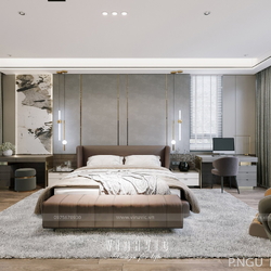 Thiết kế nội thất biệt thự 3 tầng hiện đại (CĐT: Mr Dương-Bắc Giang) NT2310