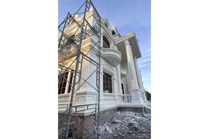 Thi công biệt thự tân cổ điển 3 tầng (CĐT: Mr Cường - Vũng Tàu) TCBT2204
