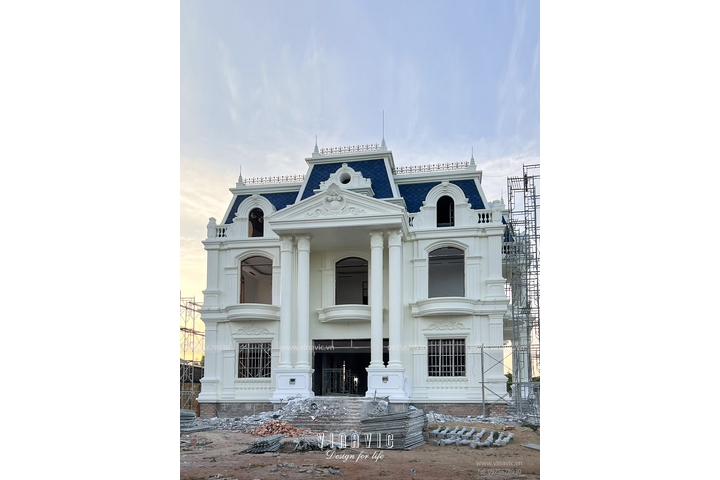 Thi công biệt thự tân cổ điển 3 tầng (CĐT: Mr Cường - Vũng Tàu) TCBT2204