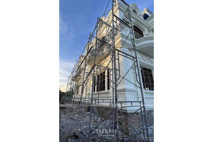 Thi công biệt thự tân cổ điển 3 tầng (CĐT: Mr Cường - Vũng Tàu) TCBT2204