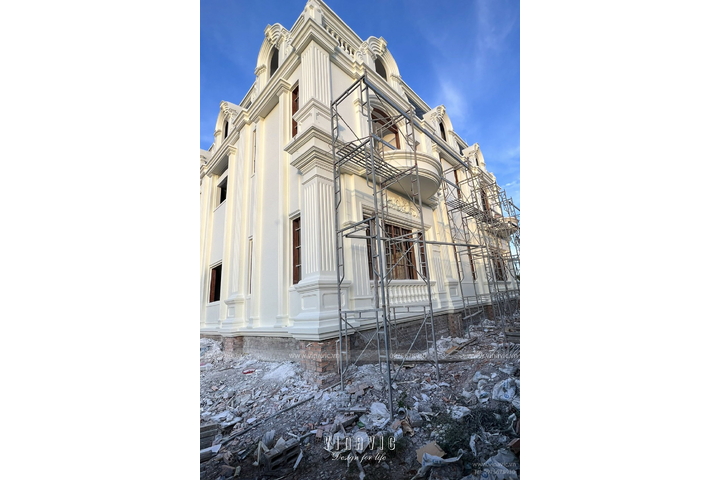 Thi công biệt thự tân cổ điển 3 tầng (CĐT: Mr Cường - Vũng Tàu) TCBT2204