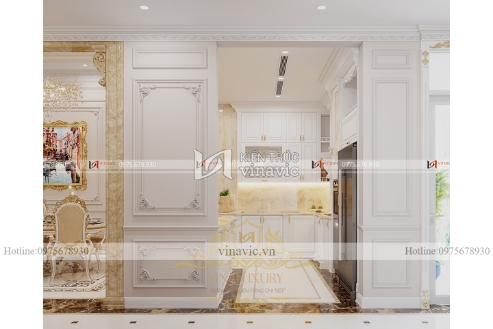 Thiết kế nội thất biệt thự tân cổ điển (CĐT: Mr Hòa - Bình Định) NT2312